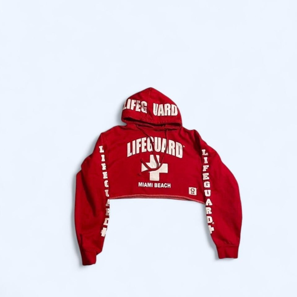 Miami‎ Beach Lifeguard cropped hoodie size M